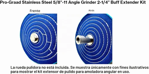 Vista 6 de Kit extensor Buff 2-1/4", 5/8"-11, inoxidable