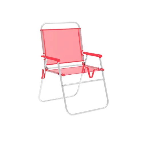 Vista 2 de Marbueno Silla Plegable Aluminio Coral Playa y Piscina 52X56X80 cm 10357