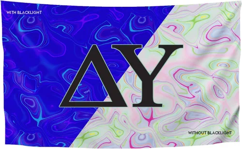 Vista 20 de Greek Club Sorority & Fraternity - Bandera de luz negra, 3 pies x 5 pies, licencia oficial, tapiz, exhibición, poliéster, pancarta de letras, CHI