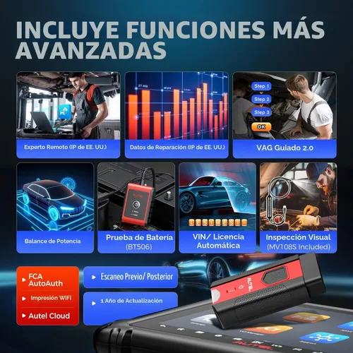 Vista 7 de Autel escáner MaxiSys MS906 PRO, servicio bidireccional superior de codificación de ECU 40+ 2026 MS906PRO Same as MS906 MAX Lite of Elite 2 PRO