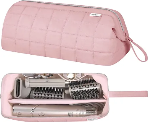 Vista 11 de KarSyon Organizador de Bolsa de Viaje para Herramientas de Cabello para Estuche Dyson Airwrap Soporte Secador de Cabello Shark Flex Style Cepillo