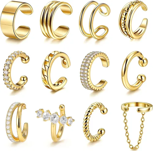 Vista 20 de Ear Cuffs Non Piercing Ear Cuff Earrings for Teen Girl Gifts Trendy Stuff
