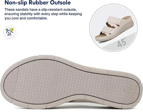 Vista 5 de Ortho+rest Sandalias ortopédicas para caminar con soporte de arco para mujer