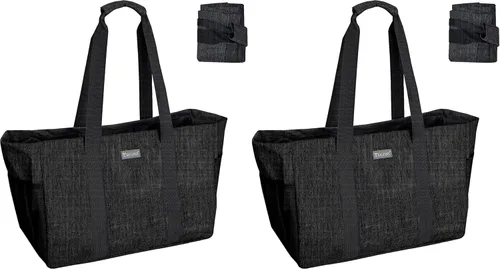 Vista 10 de BALEINE Suave bolsa de 9 galones extra grande, bolsa de almacenamiento plegable reutilizable (follaje antiguo)