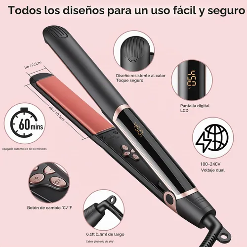 Vista 7 de Planchas de pelo con placas de cerámica para un estilo elegante