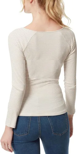 Vista 2 de Jessica Simpson Top cruzado de manga larga Kiki Surplice para mujer