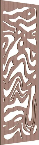 Vista 183 de 9 3/8"W x 24 3/8"H x 1/4"T Northfield Decorativos Paneles de Pared de Madera Calado, Abedul