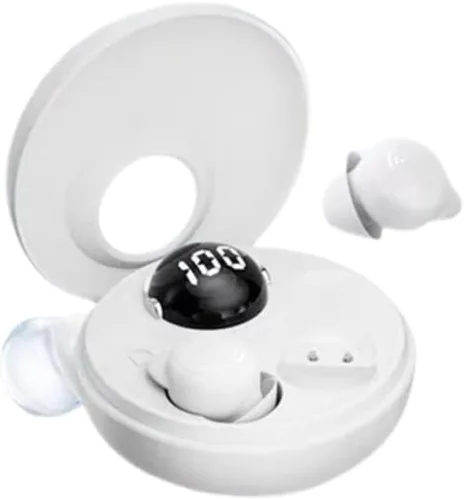 Vista 9 de IKXO Audífonos Bluetooth inalámbricos invisibles para dormir, con cancelación de ruido, discretos auriculares intrauditivos para dormir, auriculares