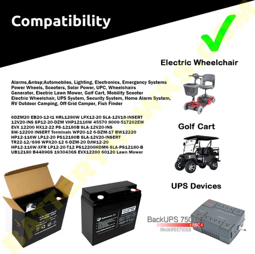 Vista 3 de UB12220 FP12200 PS-12180 12V 20AH T8 Terminales SLA Batería de plomo ácido sellada para alarma Solar UPS Scooter