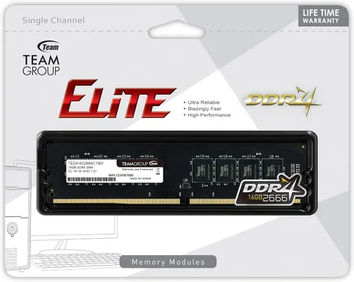Vista 3 de TEAMGROUP Elite módulo de memoria RAM para computadora de escritorio Canal único