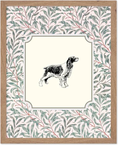 Vista 34 de Poster Master Póster Vintage de Cocker Spaniel Inglés - Impronta Retro de Perro - Arte Floral - Arte de Cachorros - Arte para Amantes de Animales