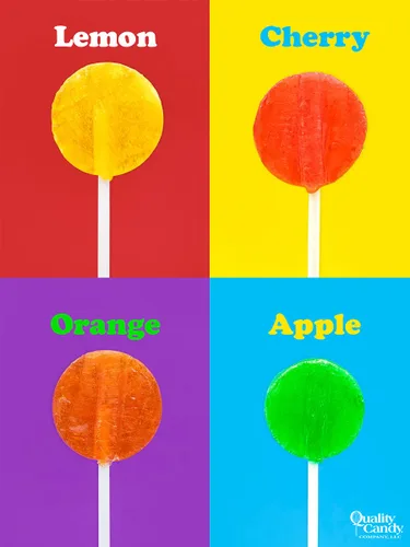 Vista 4 de Quality Candy Company Paletas de frutas, surtidas, 4 libras