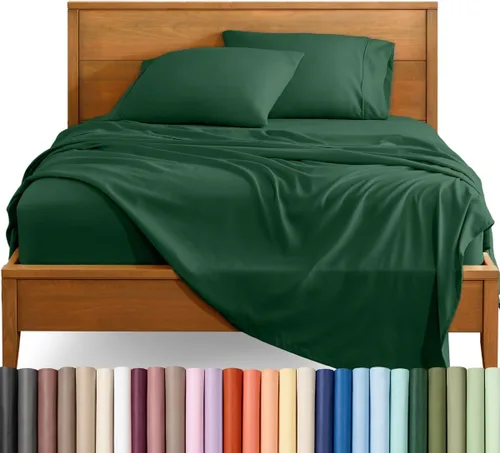 Vista 14 de Bare Home Juego de Sábanas Twin - Sábanas de Cama de Microfibra Ultra-Suave 1800 - Doble Cepillado - Bolsillos Profundos - Ajuste Fácil - Extra