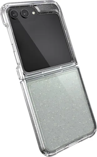 Vista 6 de Speck Funda para Samsung Galaxy Z Flip 5 - Plegable, resistente a los arañazos y protección contra caídas - Funda transparente antiamarillamiento