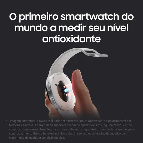 Vista 8 de SAMSUNG Galaxy Watch 8 1.732 in Reloj inteligente AI con AMOLED de 1.47 pulgadas, Wear OS 6, Wi-Fi, Bluetooth, frecuencia cardíaca, rastreador