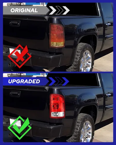 Vista 2 de AUTOONE - Para luces traseras GMC Sierra 2007-2013, compatible con GMC Sierra 1500 2500HD 3500HD, lado del conductor y del pasajero