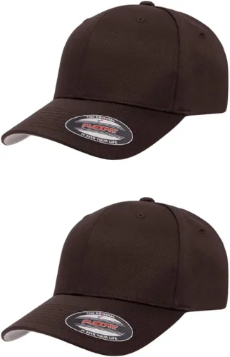 Vista 89 de Gorra de béisbol Flexfit Wooly Combed Premium de 6 paneles estructurada Ajuste elástico Paquete al por mayor disponible Negro
