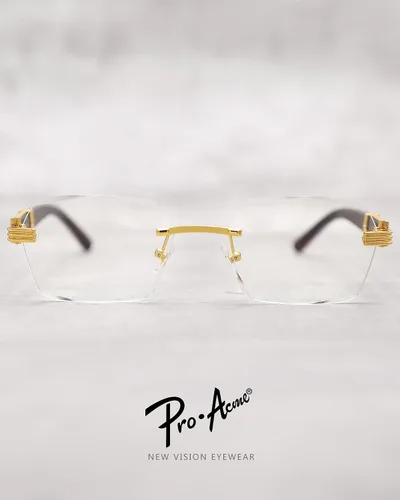 Vista 4 de Pro Acme Rimless Rectangle Sunglasses for Men Women Hexagon Shade Eyewear Frameless y2k Glasses