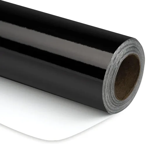 Vista 26 de RUSPEPA Papel de regalo metálico negro, papel de color sólido, perfecto para bodas, cumpleaños, Navidad, baby shower, 17 pulgadas x 32.8 pies