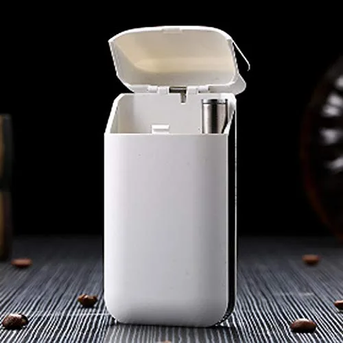 Vista 3 de Generic Paquete de 20 cajas de cigarrillos multifuncionales con USB recargable a prueba de viento llama eléctrica menos ligera - Color blanco