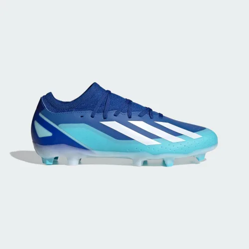 Vista 2 de adidas X Crazyfast.3 - Tenis de fútbol para terreno firme, unisex, color azul rey, ligeros, rendimiento de alta velocidad, fabricados