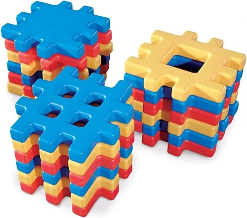 Vista 3 de Juego de bloques Little Tikes Big Waffle, 18 piezas