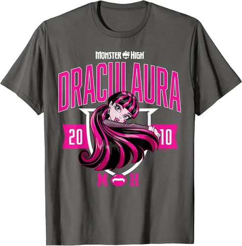 Vista 23 de Monster High -Camiseta Colegiada Draculaura Gris asfalto