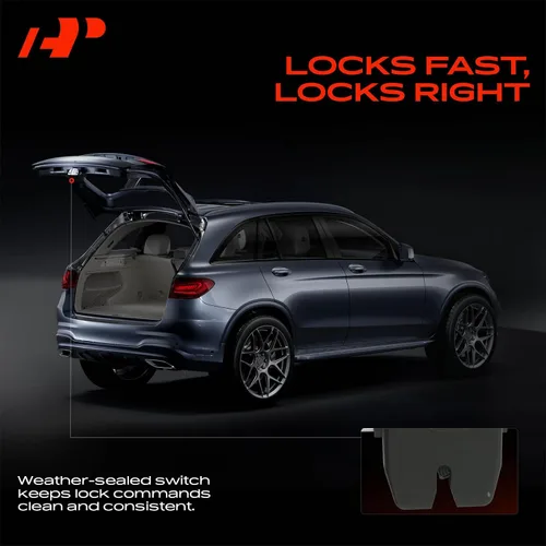 Vista 3 de A-Premium Pestillo de maletero compatible con Ford Focus 2012-2018 Sedan 4 puertas, actuador de pestillo de bloqueo de puerta trasera de 4 pines