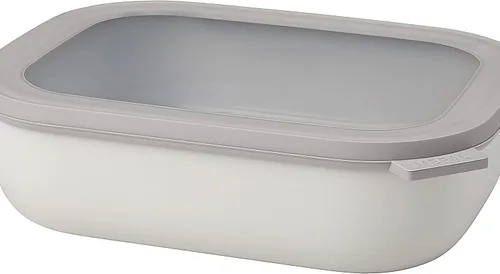 Vista 13 de Mepal Cirqula - Recipiente circular rectangular para almacenar y servir alimentos de 67.6 fl oz / 68 onzas con tapas transparentes, perfecto