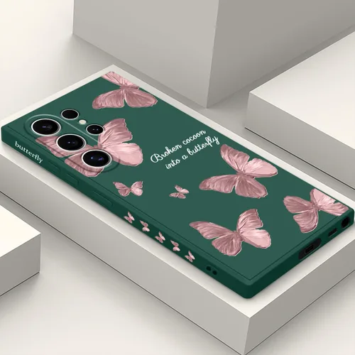 Vista 29 de LEECG para Samsung Galaxy S24, funda con diseño de patrón floral creativo S24, protección contra caídas, suave, ultradelgada, resistente a los negro