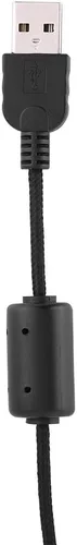 Vista 7 de Cable USB para ratón, línea de extensión de ratón USB de 6.6 ft, accesorio de reparación de cable de repuesto para mouse Logitech G9G9X, color negro