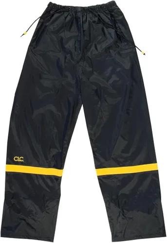 Vista 3 de CLC Custom Leathercraft Rain Wear R103M Traje de lluvia de nailon negro de 3 piezas, talla M