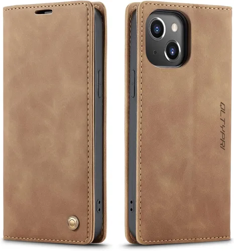 Vista 15 de QLTYPRI Para iPhone Air Case Wallet Con Tarjetero, Vintage PU Cuero Kickstand Cierre Magnético A Prueba De Golpes Folio Libro Funda Para IPhone 17
