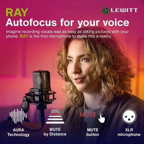 Vista 7 de LEWITT Micrófono de condensador RAY XLR con auto