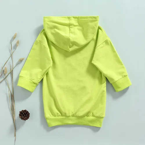 Vista 6 de Sudadera con capucha para bebé y niña, teñido anudado, con bolsillo, manga larga, holgada, ropa de otoño e invierno