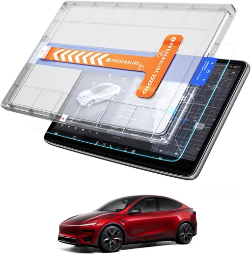 Vista 10 de Protector de pantalla de 15.4 pulgadas para Tesla Model Y Juniper 2025 2026, antirreflejos y 2024-2026 Model 3 Highland Matte Protector de pantalla