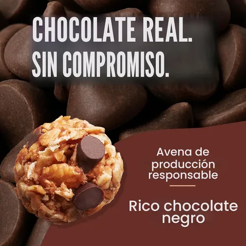 Vista 3 de Mini barras de granola MadeGood paquete de 28 sabor chispas de chocolate oscuro y avena libre de gluten Gluten free snacks for lunch boxes, school