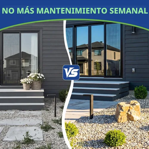 Vista 2 de Teexpert Pegamento de roca para paisajismo, pegamento concentrado de grava de 2 galones para grava de guisantes y rocas pequeñas, fórmula de flujo