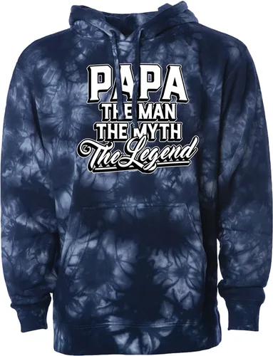 Vista 13 de Papa The Man The Myth The Legend - Sudadera unisex con capucha para abuelos Tinte brisa