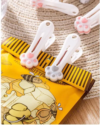 Vista 3 de Pinzas de plástico resistentes para colgar ropa, pinzas para ropa sin rastro, clips de chips, clip de sellado de plástico, clips para bolsas