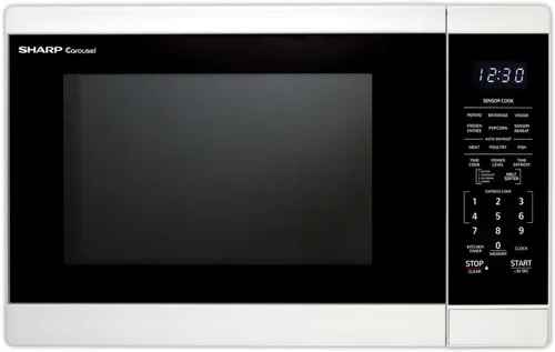 Vista 19 de SHARP Horno microondas para encimera con plato giratorio extraíble de 12.4 pulgadas, 1100 vatios, 1.4 pies cúbicos, color negro