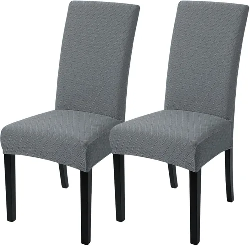 Vista 12 de SearchI Juego de 2 fundas elásticas para sillas Parsons de comedor, fundas elásticas con estampado de elastano, extraíbles, lavables, fundas
