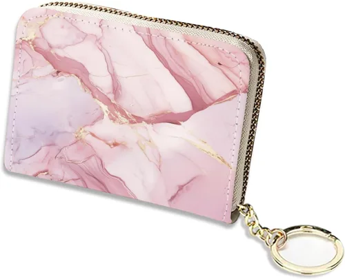 Vista 11 de Soporte para tarjetas de crédito, elegante cartera delgada para mujer con bloqueo RFID, perfecta para negocios y uso diario, mantiene tus