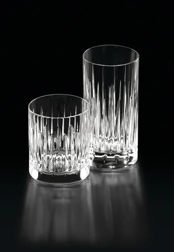Vista 2 de Reed & Barton Soho Crystal - Juego de 4 vasos helados para bebidas, 5.90 libras, transparente