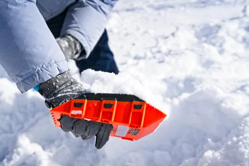 Vista 5 de Stayhold Pala compacta multiusos y herramienta de nieve para automóvil, SUV, camiones y barcos