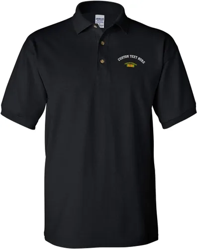 Vista 10 de Camisas polo personalizadas para hombres Vietnam Veterano Bandera Militar Bordado Algodón