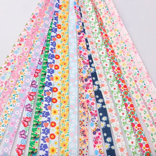 Vista 2 de QingHan Cinta de grogrén de 3/8 pulgadas para regalos, envoltura, manualidades, boutique, cinta de tela, 160 yardas (80 x 2 yardas)