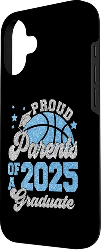 Vista 2 de iPhone 16 Parents of a 2025 Graduate Senior Graduation Basketball Case