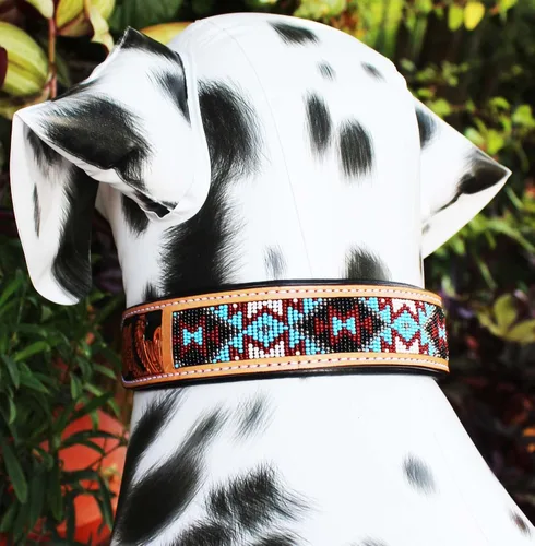 Vista 3 de ProRider Collar de perro de cachorro 100% de cuero de vaca hecho a mano de 9 a 13 pulgadas 6064TL