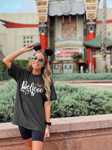 Vista 5 de KIDDAD Magical Shirt for Women Castle Graphic Magic Kingdom Tshirt Family Vacation Tee Short Sleeve Tops